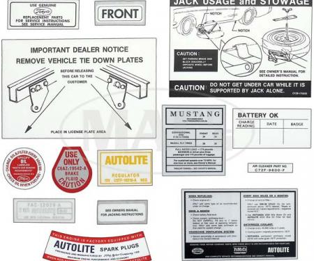 Decal Kit - 1967 Mustang