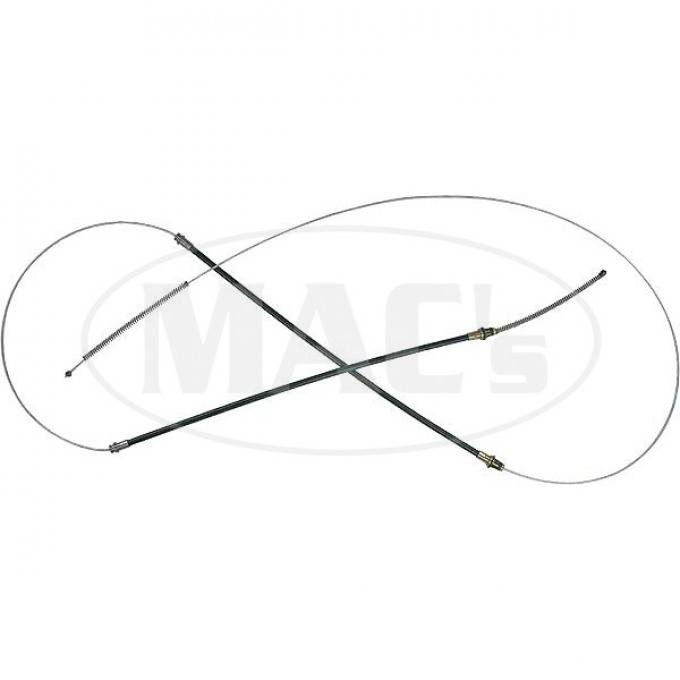 Rear Emergency Brake Cable - 144 Long - Ford Except Convertible & Victoria 4 Door & Station Wagon & Sedan Delivery