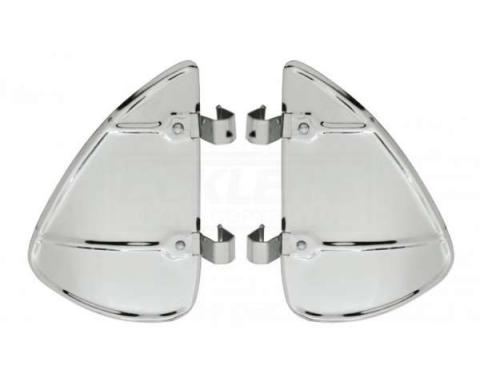 Chevy Truck Vent Window Breezies, Stainless Steel, 1947-1987