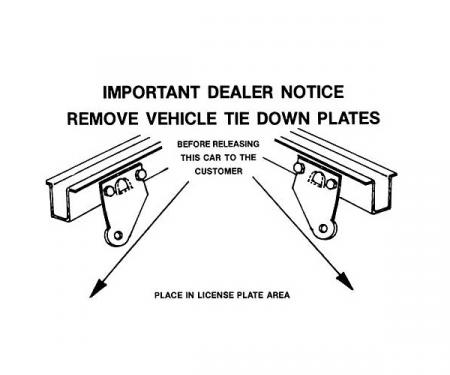 Ford Mustang Decal - Rear Gravel Pan