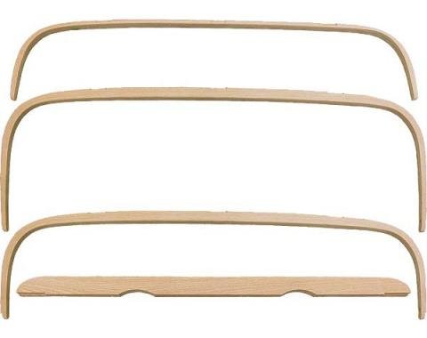 Model A Ford Top Wood Set - Deluxe Phaeton - Steam Bent - 4Pieces