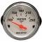 Chevy Custom Water Temperature Gauge, White Face, With Black Numbers & Orange Needle, AutoMeter, 1955-1957