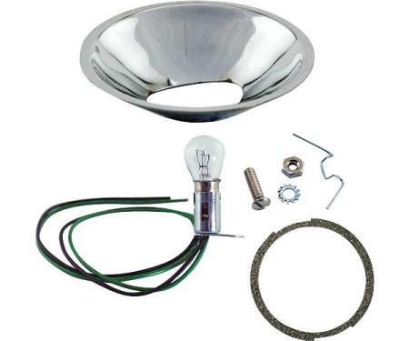 Model A Ford Cowl Lamp Turn Signal Adapter Kit - Includes 6& 12 Volt Bulbs