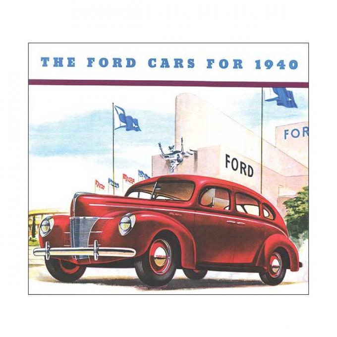 Sales Brochure - 8 Pages - Large 9 X 10 - Ford Passenger