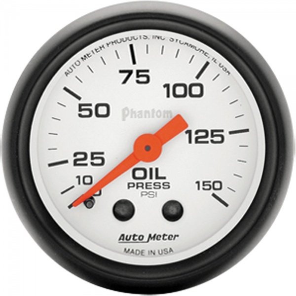 Chevelle Oil Pressure Gauge, Mechanical, Phantom Series, Autometer ...