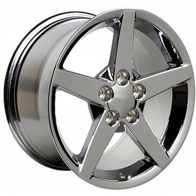 Corvette C6 Chrome Wheel, 19" x 10", +68 Offset, 1997-2013