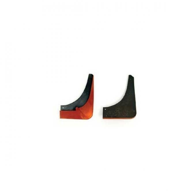 Corvette Rear Altec Splash Guards, Body Contoured, Atomic Orange, 2007-2013