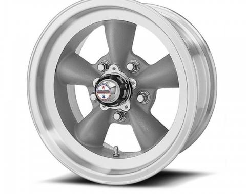 American Racing Torq-Thrust D Gray Wheel W/ Machine Lip, 15X7