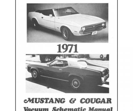 Mustang And Cougar Vacuum Schematic Manual - 3 Pages - 1 Illustration