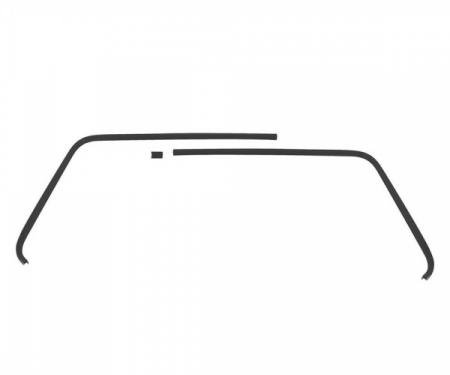 Chevelle - Headliner Rear Window Molding Kit, Sedan, 1964-1965