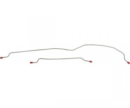 Ford Mustang Brake Line Kit - OEM Steel - V-8 With Manual Drum Brakes And Any 8 Rear Axle Or 28 Spline 9 Rear Axle