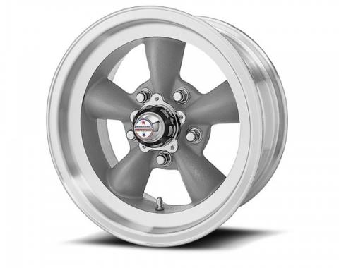 American Racing Torq-Thrust D Gray Wheel W/ Machine Lip, 15X4.5