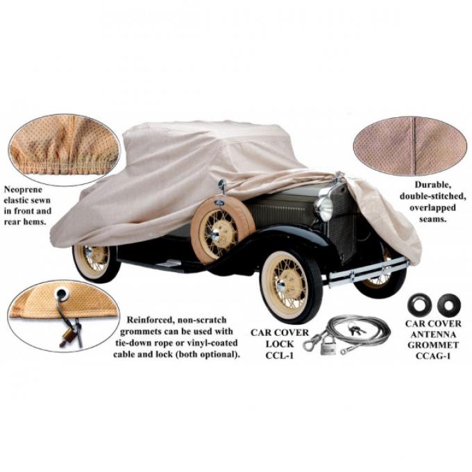 Car Cover, Poly-Cotton, Roadster, 1928-1931 | Muscle Cars & Classics