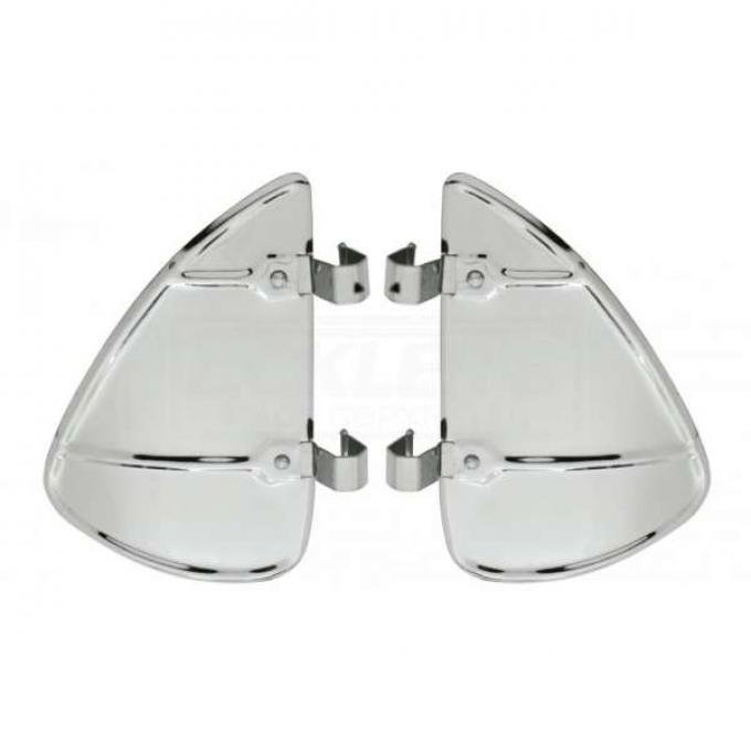 Chevy Truck Vent Window Breezies, Stainless Steel, 1947-1987