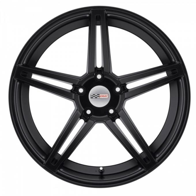 Corvette Wheel, Cray Brickyard, 20x11,  Rear Only, Matte Black, 2014-2017