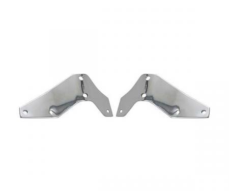 Ford Pickup Truck Front Bumper Bracket Set - Chrome Plated