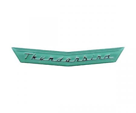 Ford Thunderbird Upper Grille Panel Nameplate, Plastic Insert For Bezel, 1956-57