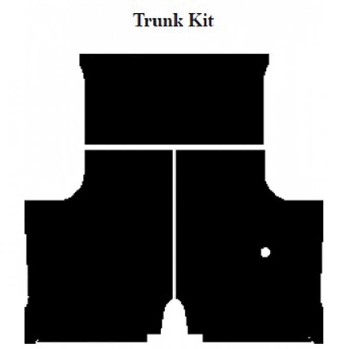 Chevy Insulation, QuietRide, AcoustiShield, Trunk Kit, 4 Door Sedan, 1959-1960