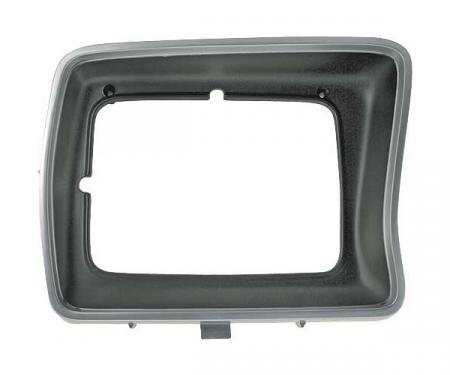 Ford Pickup Truck Headlight Door - Argent & Black - Right -Rectangular Headlight - F100 Thru F350