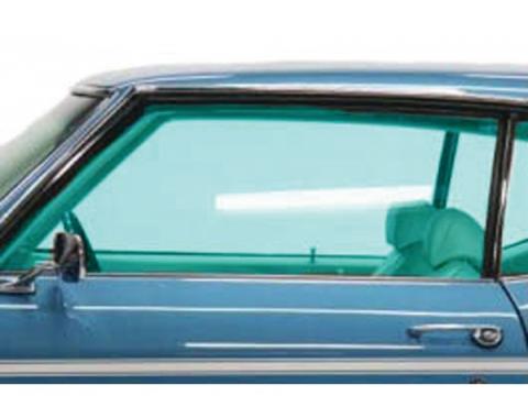 Chevelle Door Glass, 2-Door Hardtop & Convertible, Left Hand,1969