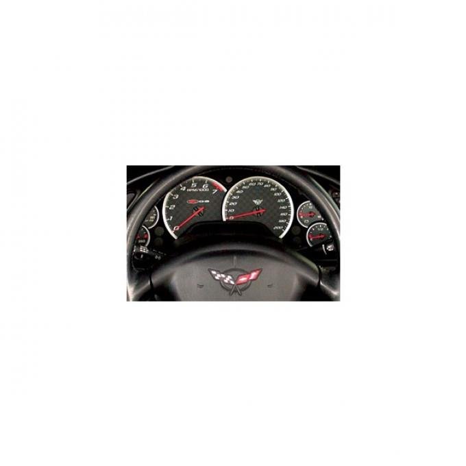 Corvette Gauge Cluster Bezels, Aluminum, 1997-2004