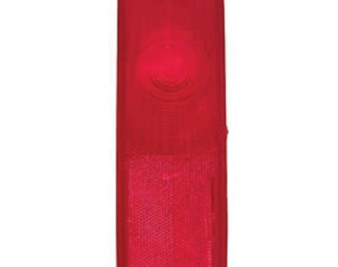 Chevy Truck Taillight Lens, Red, Fleet Side, 1967-1972