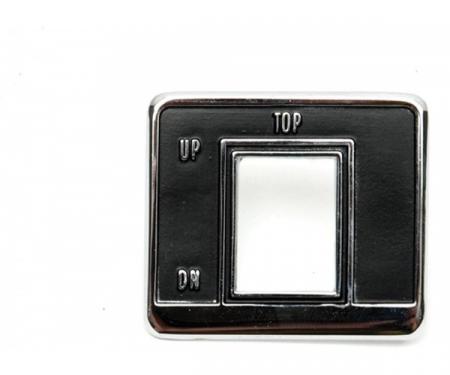 Firebird Convertible Power Top Switch Bezel, 1969