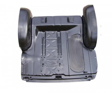 Chevy Trunk Floor Pan Kit, With Wider Wheelwells, 1955-1957