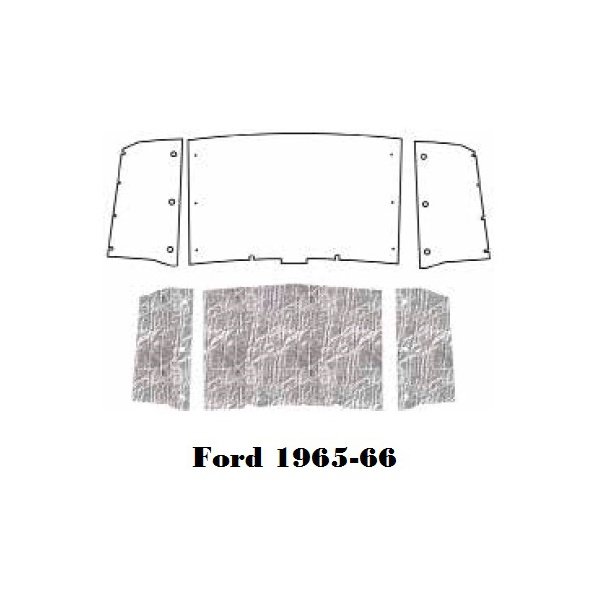 Ford F100 Truck Hood Cover and Insulation Kit, AcoustiHOOD,1965-1966