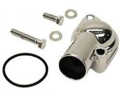 Nova Thermostat Housing, Chrome, With O-Ring Seal, 1967-1969