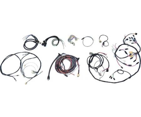 Chevy Wiring Harness Kit, V8, Manual Transmission, With Alternator, 150 2-Door Wagon, 1955