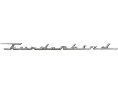 Ford Thunderbird Door Nameplate, Thunderbird Script, Chrome, 1959