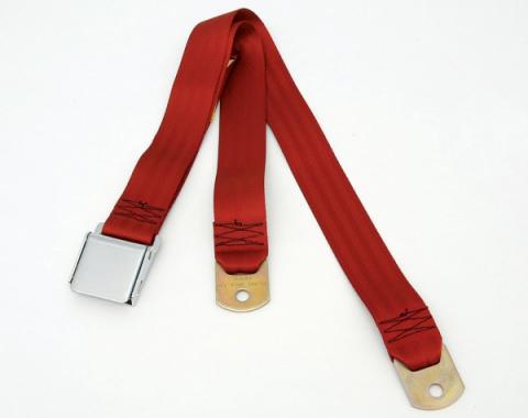 Chevy Or GMC Truck Seat Belt, Aircraft Latch Style, Dark Red, 1947-1972