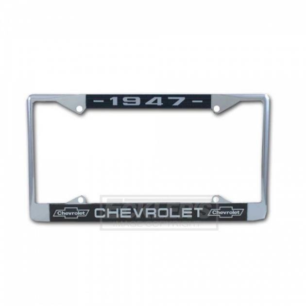 Chevy Truck License Plate Frame With Chevy Logo And Year 1947 1976