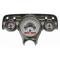 Chevy Analog Dash Gauges, Dakota Digital, Silver With Red Display, 1957