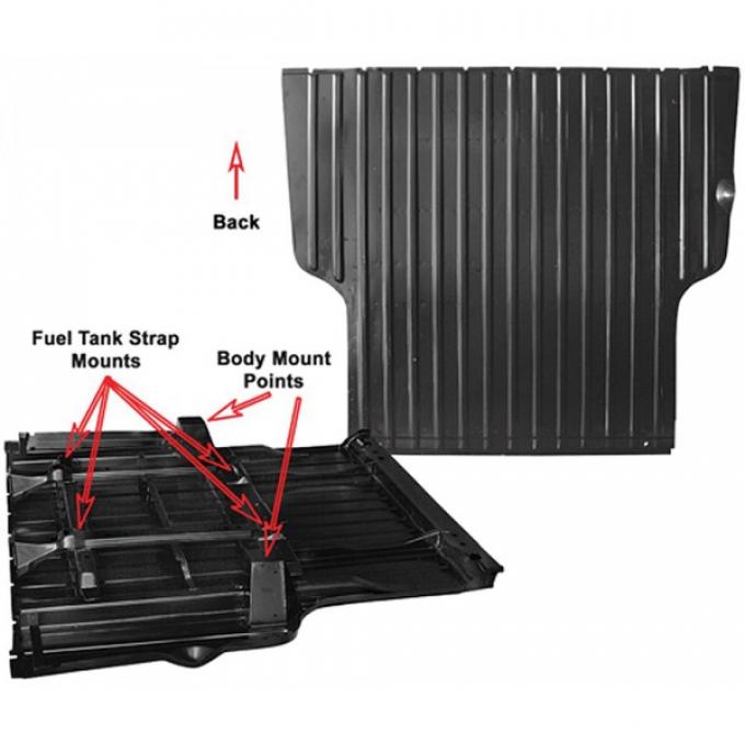 El Camino Bed Floor Panel, 1968-1972