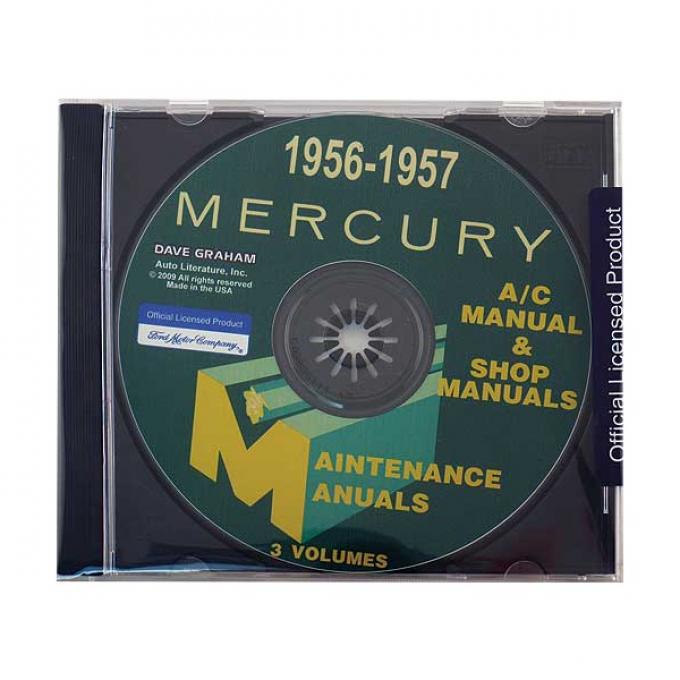 Shop Manual CD - Includes A/C Maintenance Manual - Mercury - For Windows Operating Systems Only