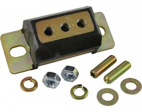 Transmission Mount Set, Polyurethane, With Zinc Finish, 1969-1979 | 1973-79 Black 250 c.i. With Automatic