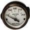 Chevy Custom Water Temperature Gauge, Brushed Aluminum Face, With Black Needle, AutoMeter, 1955-1957