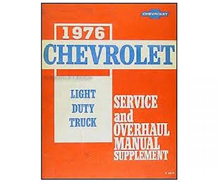 Chevy Truck Shop Manual Supplement, 1976