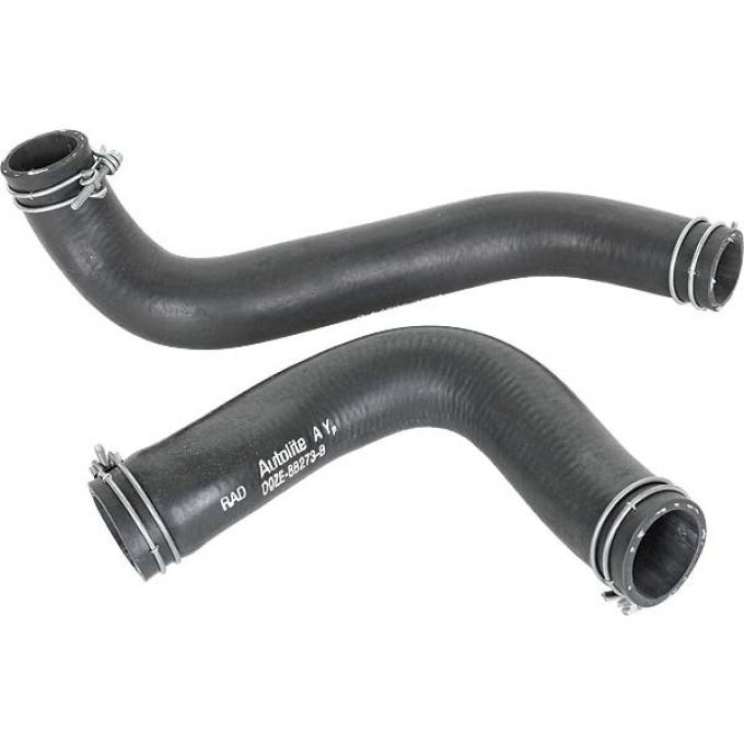 Ford Mustang Radiator Hose Set - 2 Hoses - Script - 351C V-8