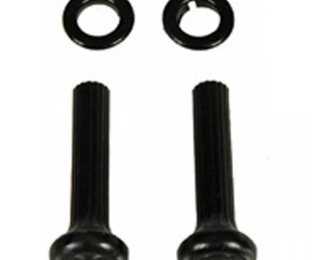 Firebird Dash Vent Black Pull Knob & Black Ferrule Set, 1968