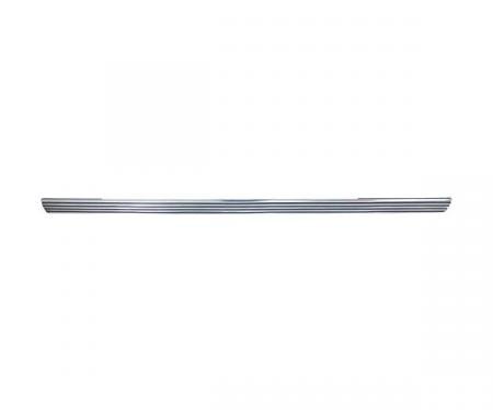 Ford Mustang Rocker Panel Moulding - Right - Polished Aluminum With Black Paint