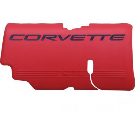 Corvette Fuel Rail Cover, Left, Red, Z06, 1999-2004