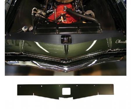 Chevelle Core Support Filler Panel, Black Anodized, 1968-1969