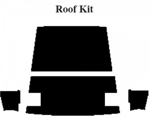 Camaro Insulation, QuietRide, AcoustiShield, Roof Kit, Coupe, 1975-1981