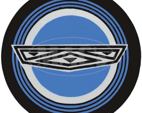 Ford Mustang Decal - Wire Wheel Center - Blue