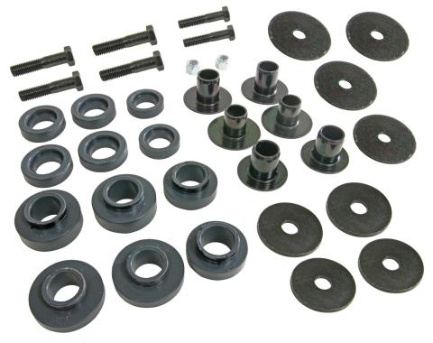 Camaro Subframe Bushing Kit, Polyurethane with Hardware, 1967-1969