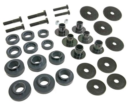 Camaro Subframe Bushing Kit, Polyurethane with Hardware, 1967-1969