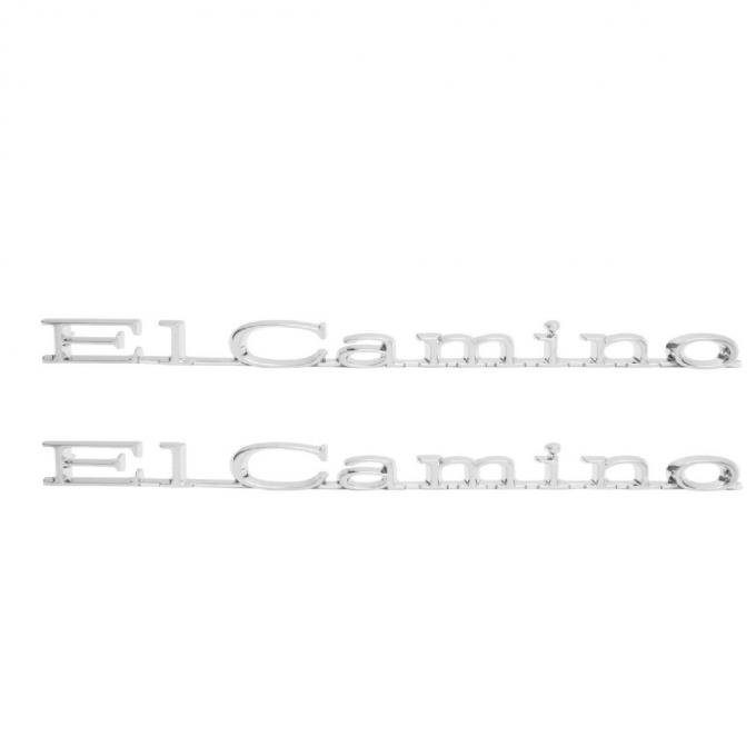 Trim Parts 71-75 El Camino Front Fender Emblem, El Camino, Pair 4876